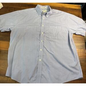 ORVIS Short Sleeve Button Down Shirt Lightweight Cotton Mens 2XL